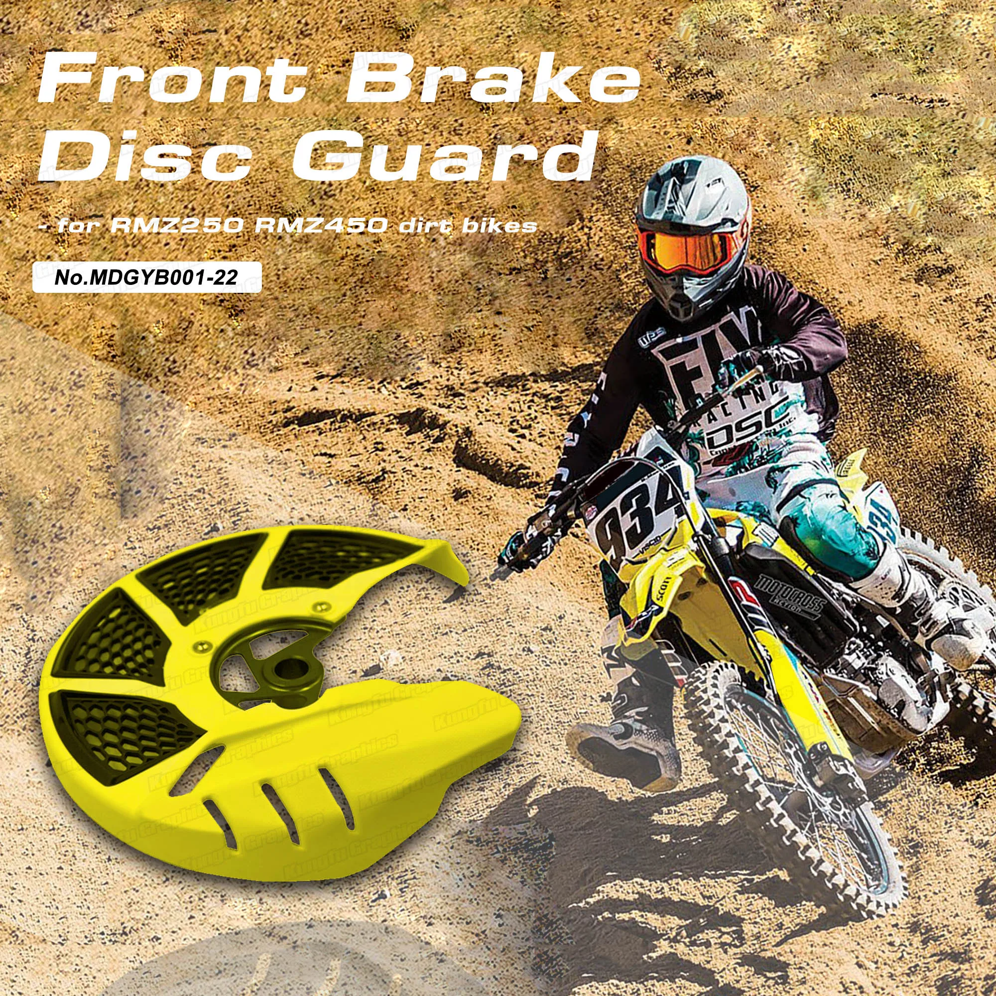 

JY Racing Aluminum Plastic Front Brake Disc Rotor Guard Cover for SUZUKI RMZ250 2007-2019 / RMZ450 2005-2019 / RMX450Z 2010-2017
