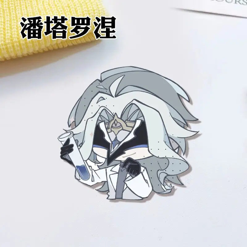 Genshin Impact Dottore Pantalone Anime Game Acrylic Brooch Pin Cosplay Badge  Accessories For Clothes Backpack Gifts view 3