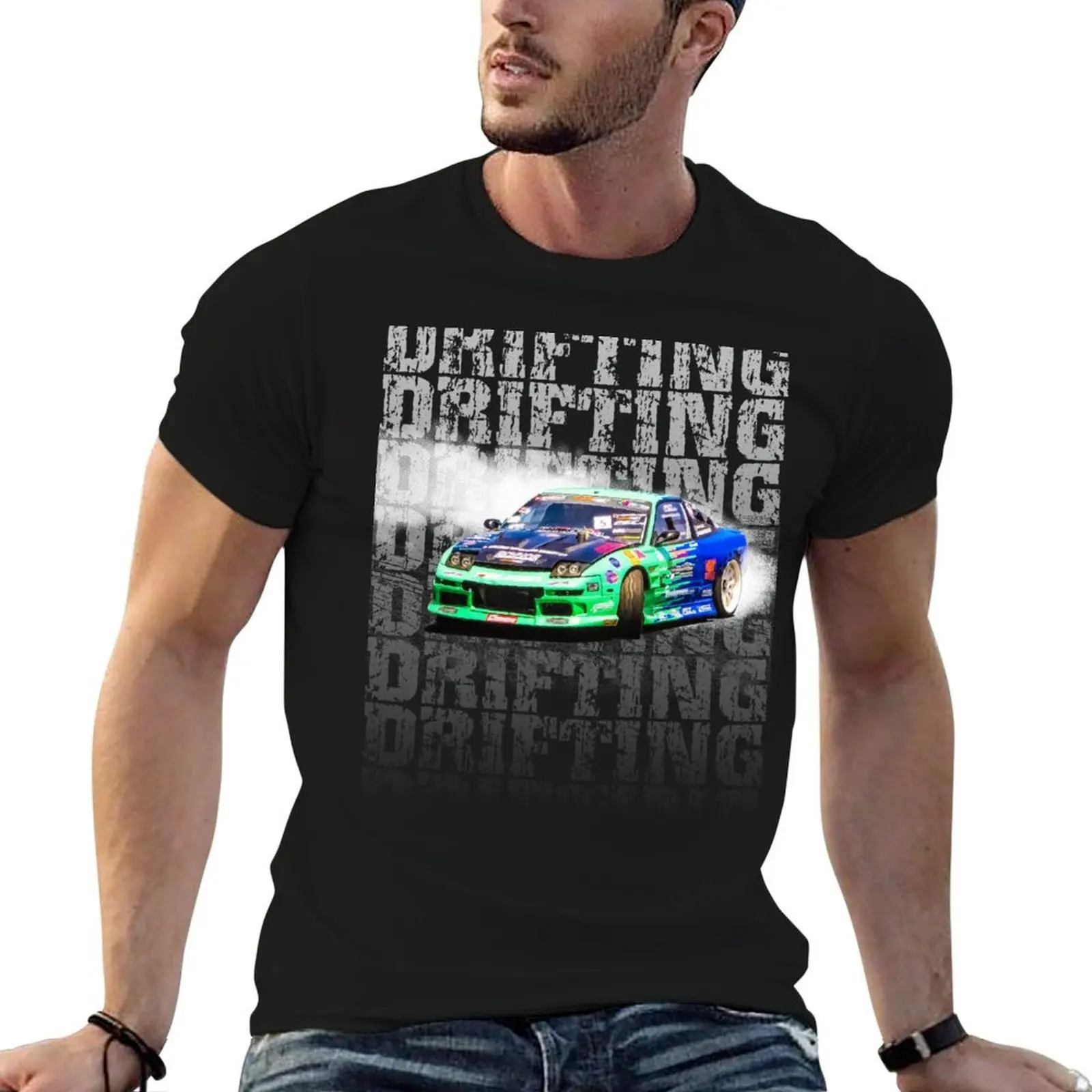 

Drifting Drift Car Design T-Shirt t shirt for man 100 percent cotton anime t shirts for man T-Shirt