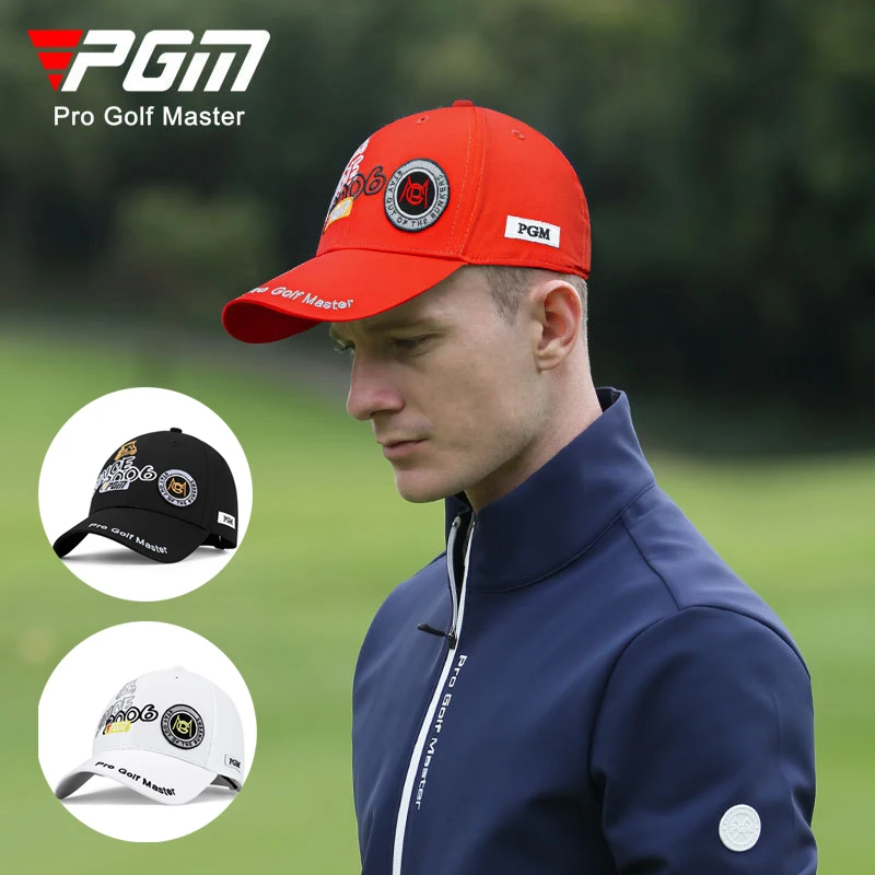 

PGM Men Fast Dry Sun Visor Anti-UV Golf Hat Male Fashion Embroidery Golf Cap Adjustable Sweat Wicking Peaked Caps