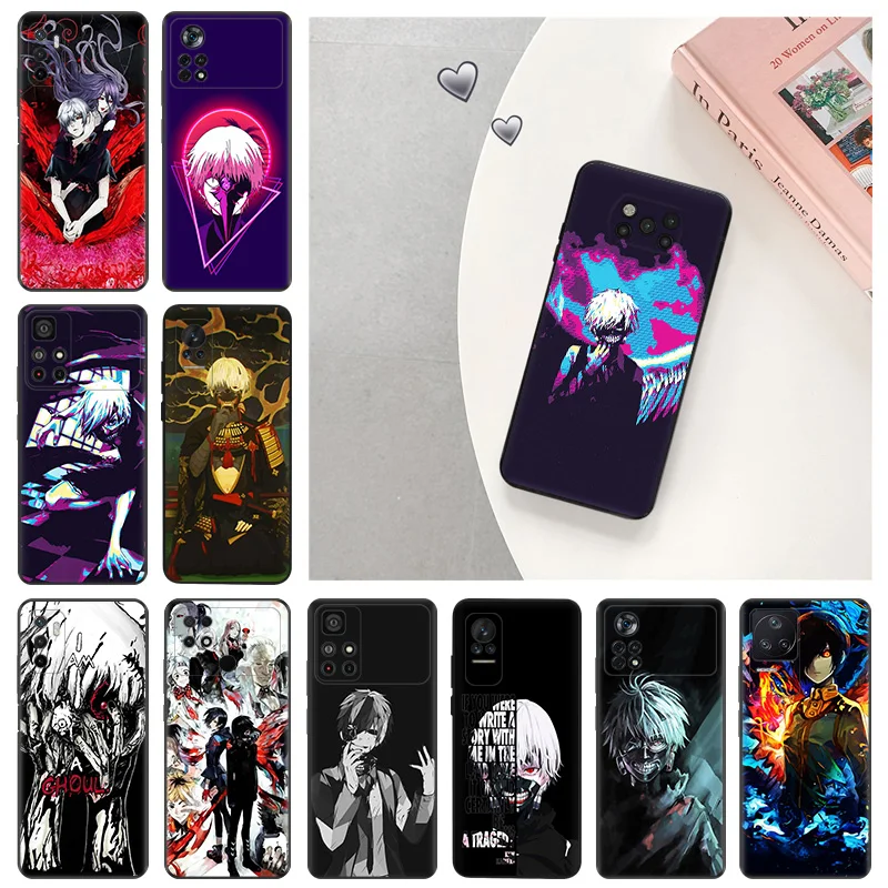 Silicone Soft Phone Case for Xiaomi Poco F5 X3 X4 X5 F3 F4 F1 M3 M4 M5 M5s C61 14 Pro Redmi A3 A3x Tokyo Ghoul JUZO SUZUYA Cover