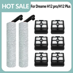 Roller For Dreame H12 Pro / H12 Plus/H12 Core Soft Brush Spare Parts Wet Dry Vacuum Cleaner Roller Hepa Filter Accessories