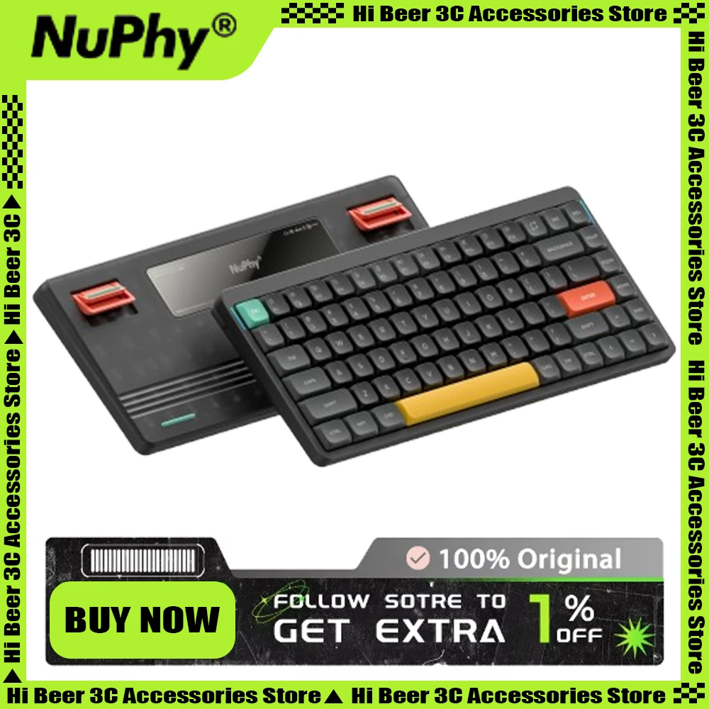 Nuphy Air75 V2 Mechanical Keyboard Tri Mode Bluetooth Wireless 75% Mutu Office Keyboard Pc Accessories Mac Mute Keys Gamer Gifts