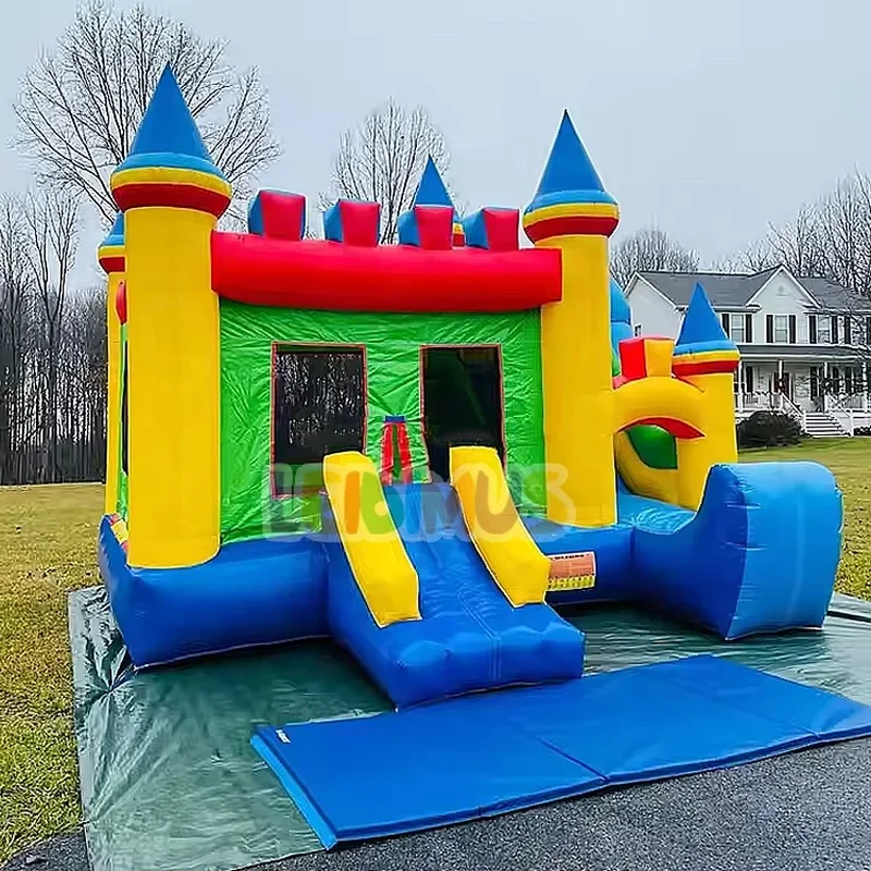 This 0.55mm Commercial PVC Inflatable Castle Set Is Designed for High-frequency Parties and Venue Rentals.
