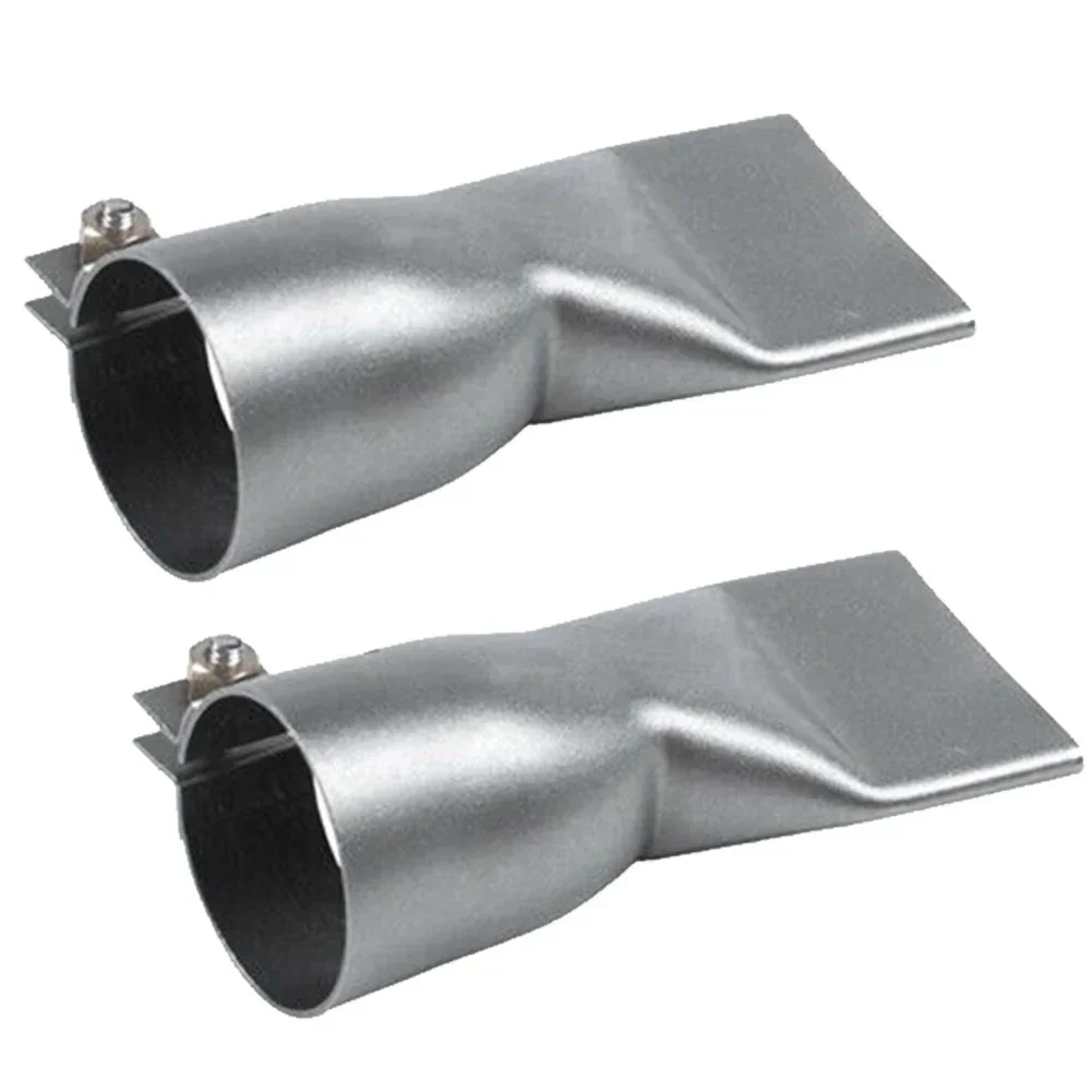 2pcs Hot Air Blower Nozzle Stainless Steel Wide Slot Welding Nozzle Heat Resistance For Plastic Welding Accessories