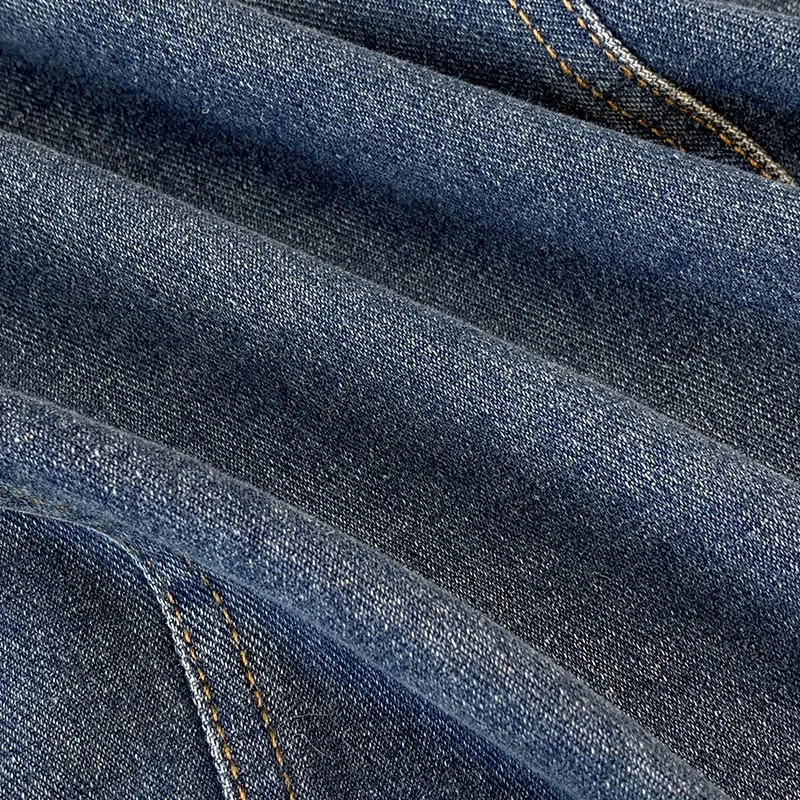 Autumn Ladies Leisure Denim Jacket 2025 Female Long Sleeves Cowboy Outwear Retro Women Fashion Solid Color Short Jeans Jacket