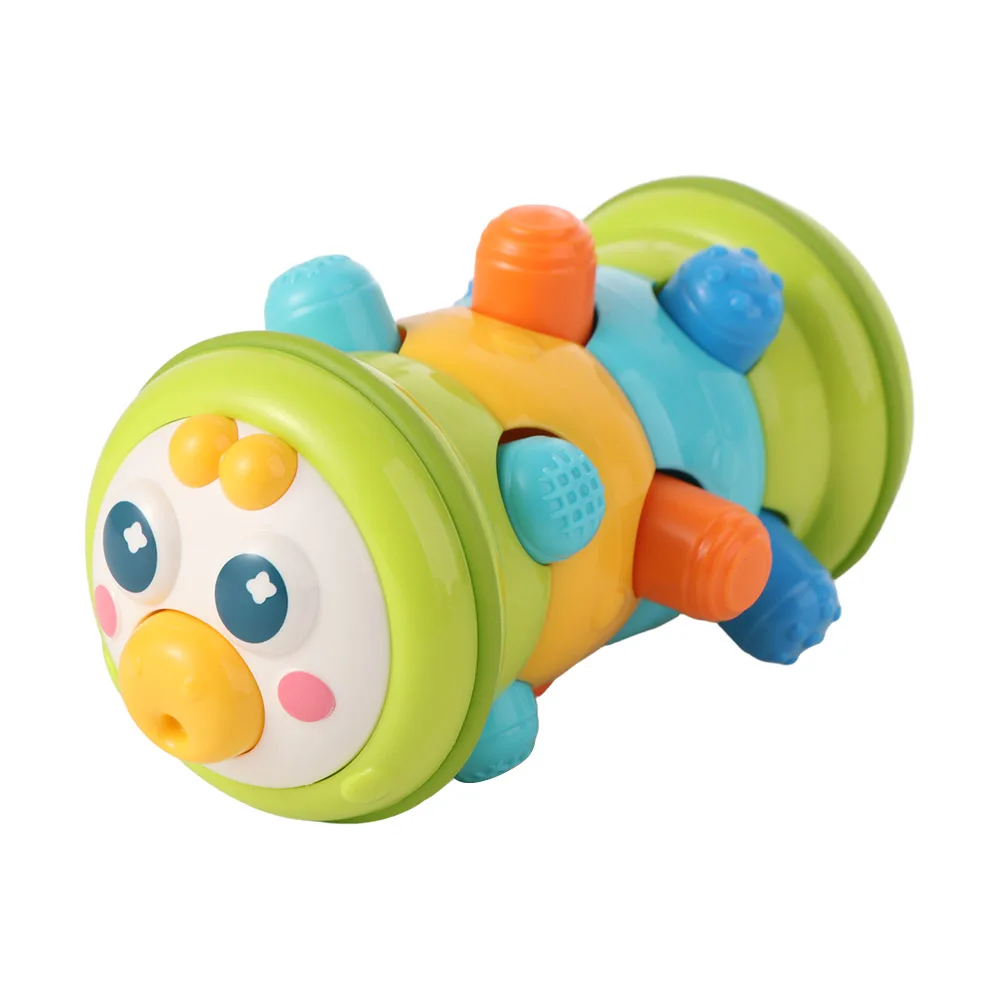 Tummy Time Baby Crawling Roller Color Learning Puzzle Caterpillar Moving Activity Montessori Cartoon