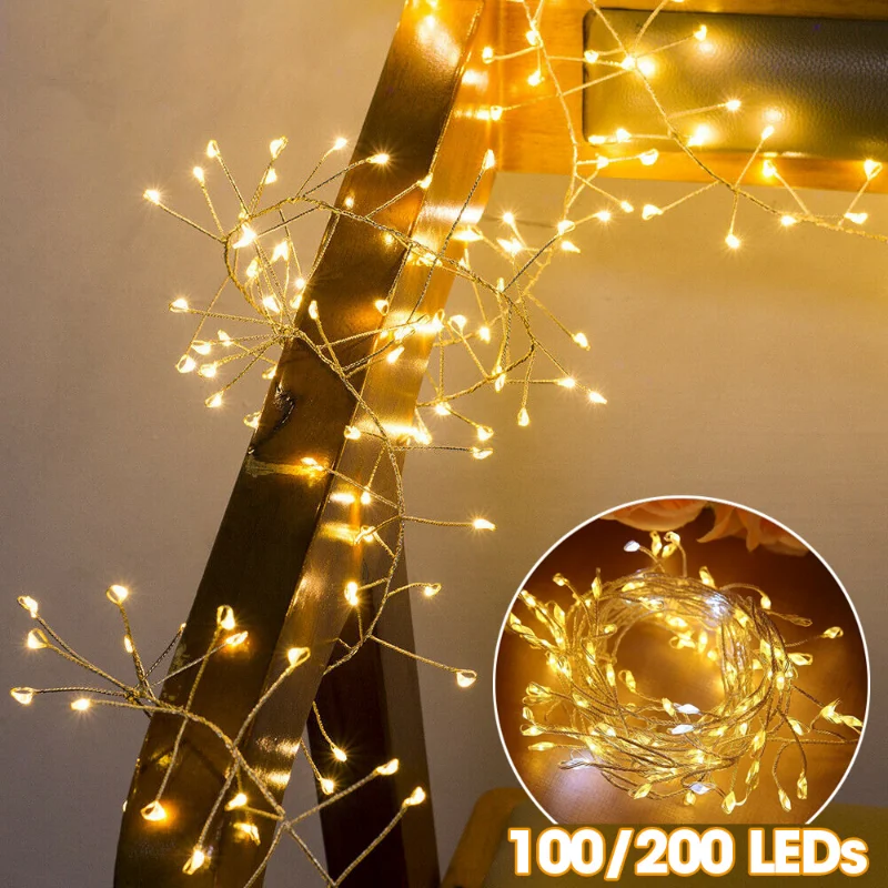 Guirnalda de luces Led con Control remoto, alambre de cobre de 3/ 5M, guirnalda de luces para boda, Navidad, Año Nuevo, decoraciones para fiesta para el hogar