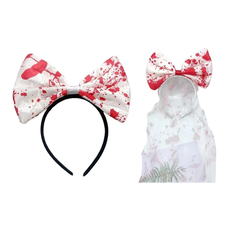 

Novelty Halloween Bowknot Headwear Gothicism Styles Hair Decoration Adults Girls