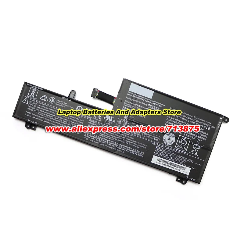 Genuine L16L6PC1 L16C6PC1 L16M6PC1 Battery 5B10M53745 for Lenovo Yoga 720 720-15Ikb 720-15IKB-80X7 5B10M53743 11.58V 6217mAh