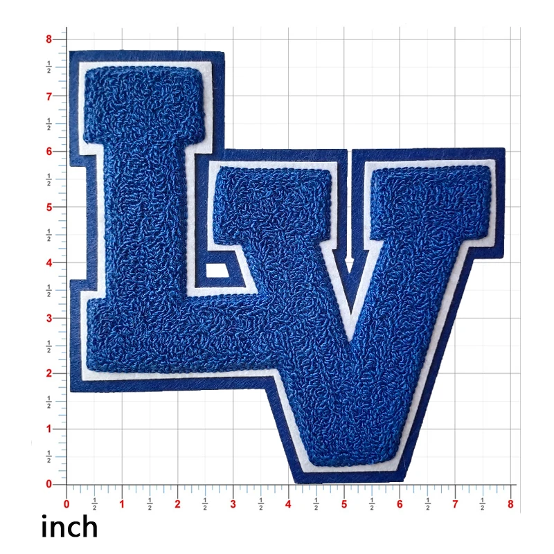 Wholesale Custom Hoodie Heat Press Iron-on Logo Embroidered Embroidery Letter Towel Chenille Patch Sweat Suits