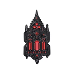 Gothic Magical Church Brooch Enamel Pin Mysterious Architecture Lantern Badge Brooches Jacket Lapel Pin Punk Jewelry Accessory