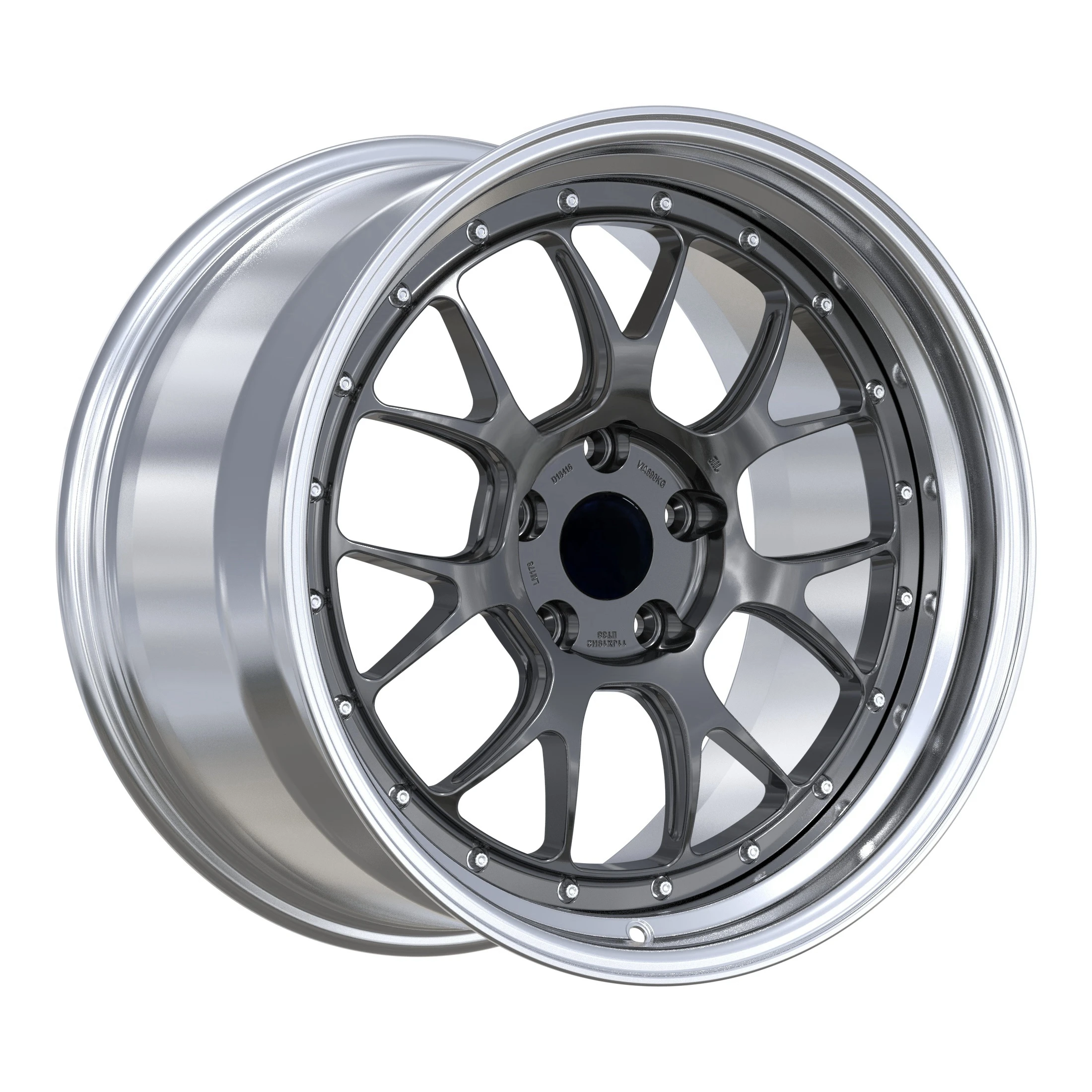 

Customizable 2-Piece LM LR Bronze Polishing Lightweight Sports Forged Car Wheels New Custom Aluminum Wheels for BMW Audi BS LM