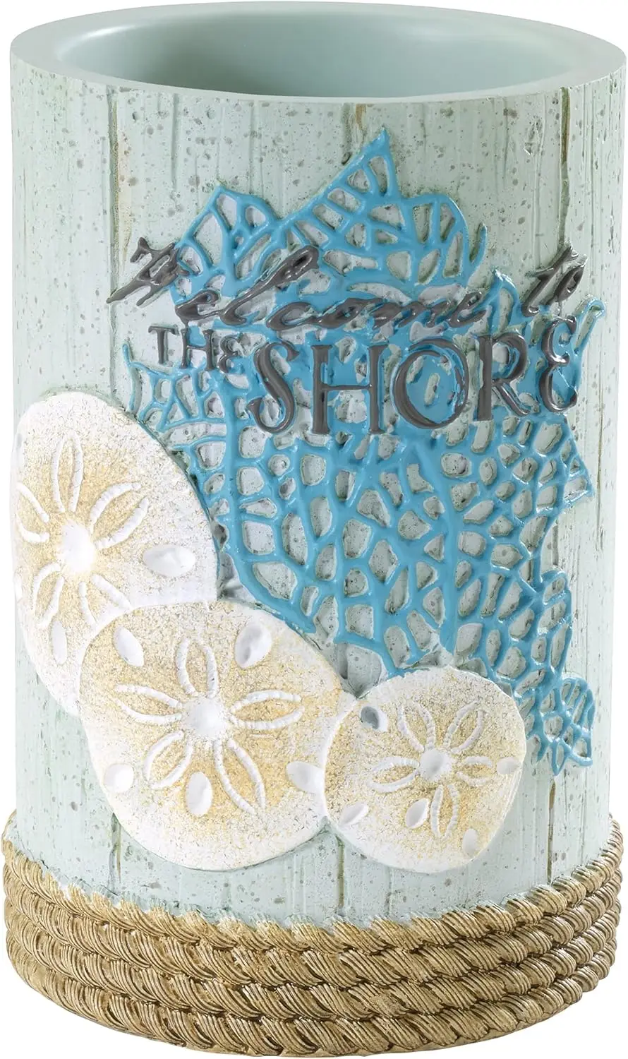 

Coastal Tumbler for Guest Bathroom Essentials, Beachcomber Collection Home Decor