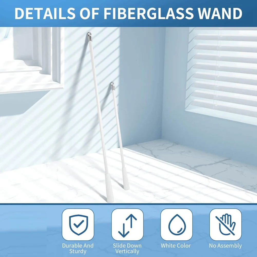 

2 Pcs 17 Inch Blind Wand, Vertical Blinds Replacement Parts