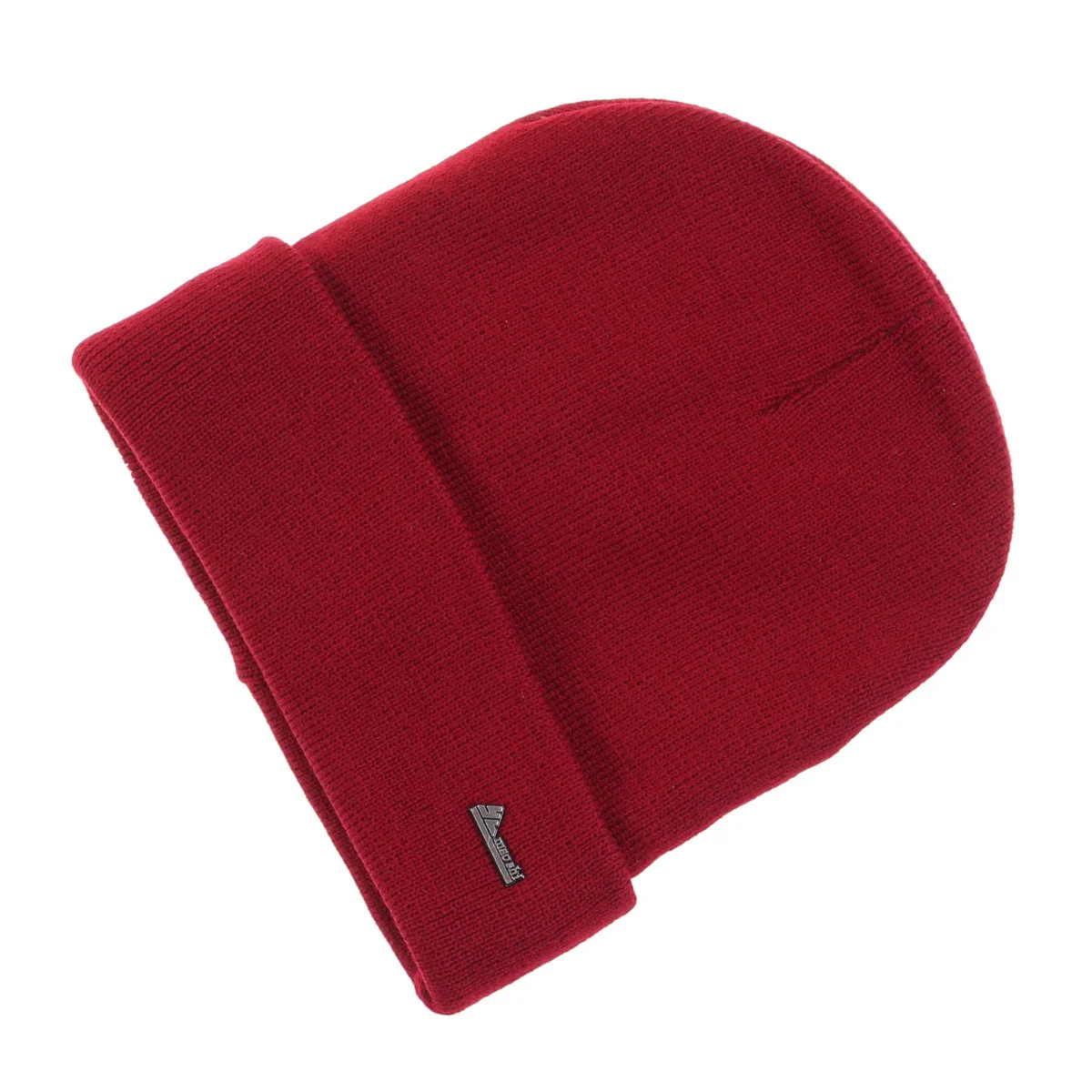 للجنسين قبعة شتوية تخزين قبعة دافئة القطبية الصوف النبيذ الأحمر مزدوجة متماسكة الرياضة التزلج في الهواء الطلق قبعة شتوية عادية تخزين قبعة #3