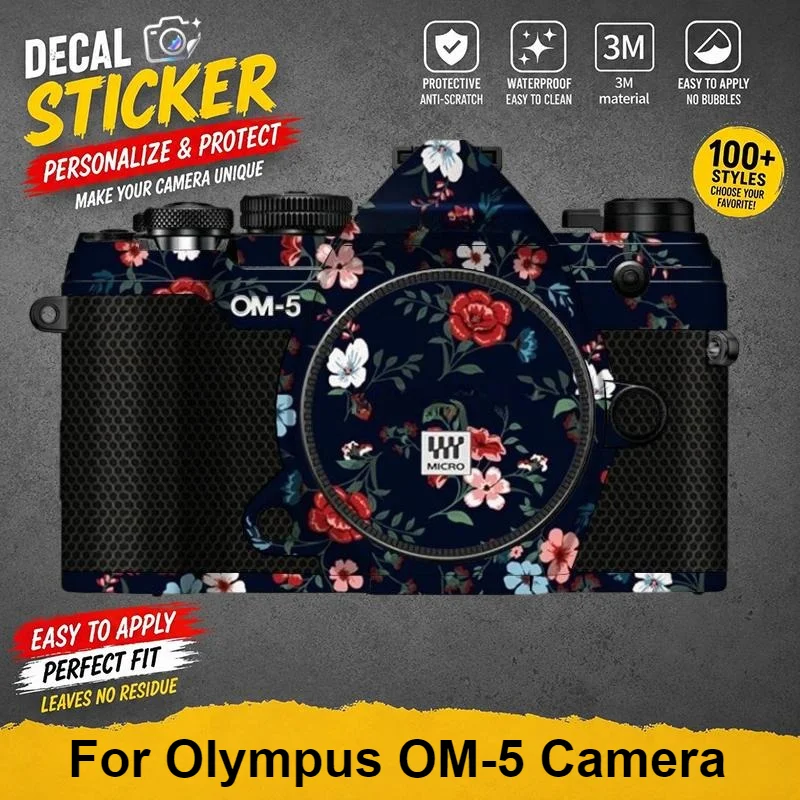 オリンパス-om-5-カメラスキンステッカー-プレミアムビニールラップ-スタイリッシュな保護デカール-傷防止カバー-あなたのスタイルをカスタマイズ-om5