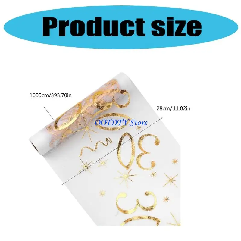 367A Polyester Table Runner for Comings Of Age Age Birthday Party Decoration Milestones Design Ageval #6