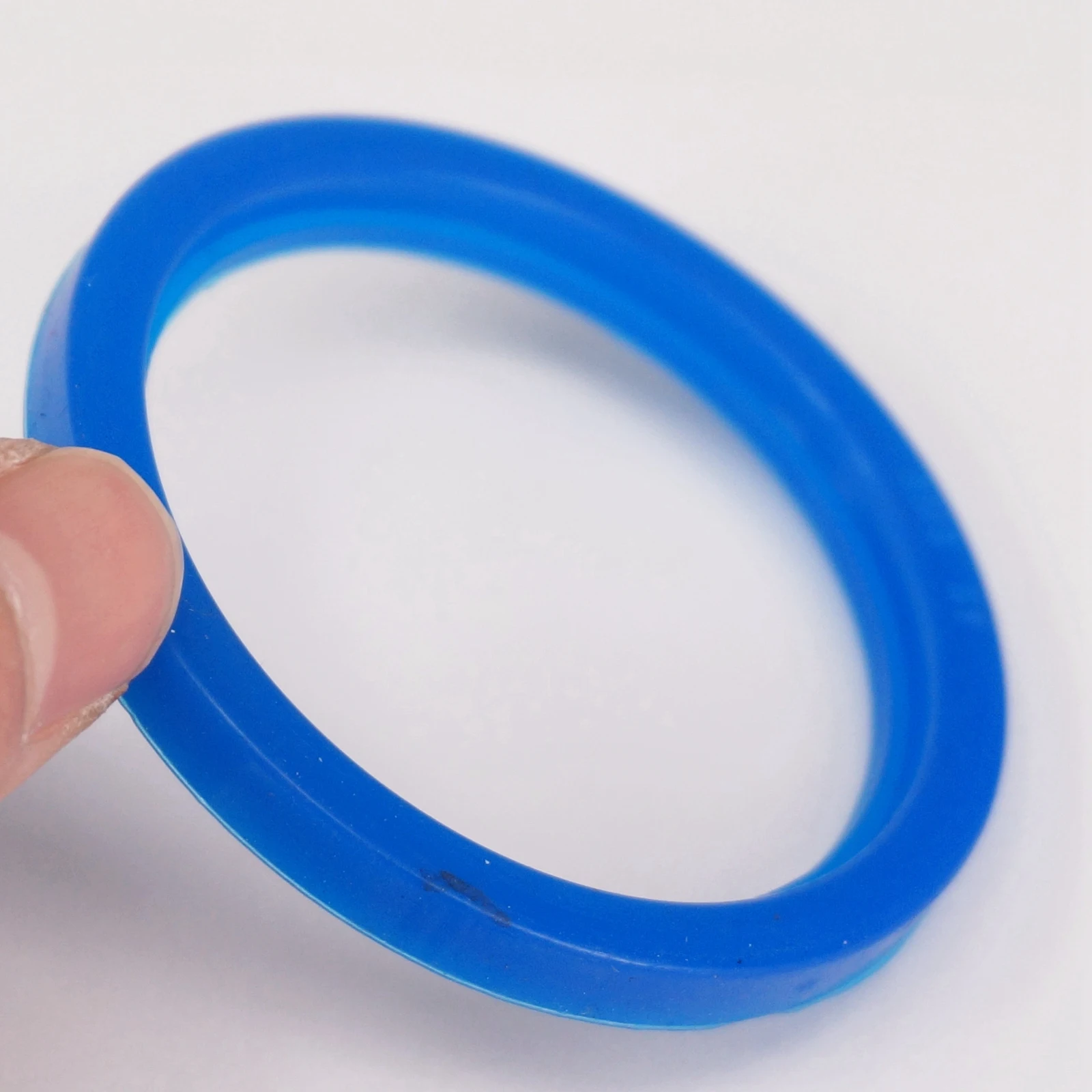 5pcs Fit 19/25/32/38/45/51/57/63/76/89/102/108mm O/D Sanitary SMS Socket Union Blue Silicone Flat Gasket Ring Washer