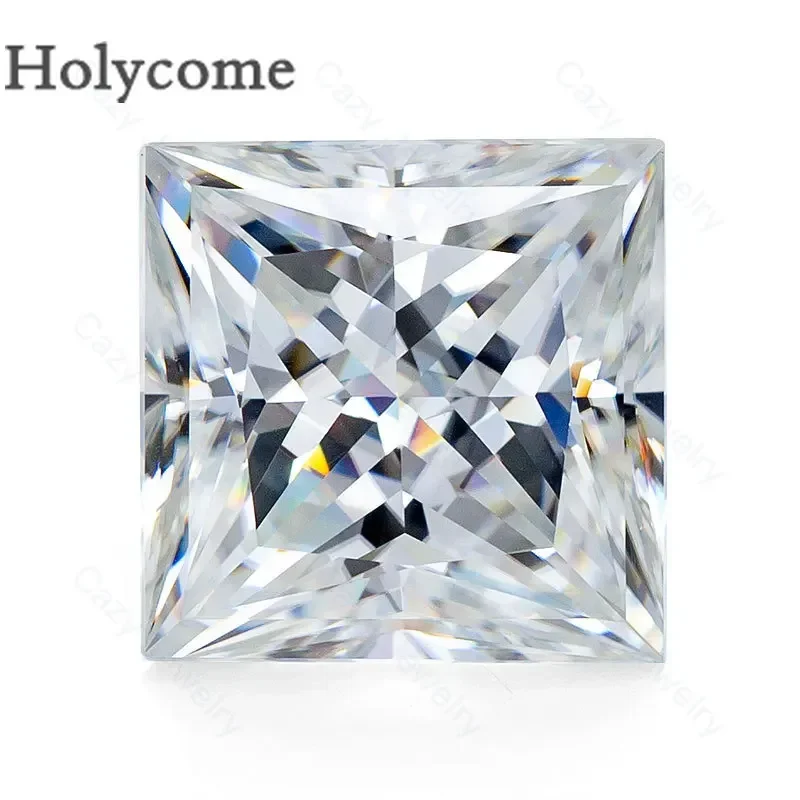 

Hot Sale PRINCESS Cut 9*9mm VVS1 Synthetic Moissanite D Color White Sparkling Loose Gemstone for Jewelry Diamond Making Charms