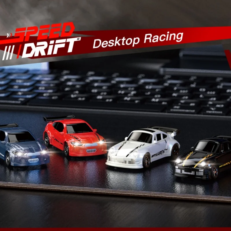 9IMOD 1/64 รถดริฟท์ KF20 มินิเดสก์ท็อปรถแข่ง 4WD 2.4 GHZ จําลอง Racing รุ่นเดสก์ท็อปรีโมทคอนโทรลรถของเล่นของขวัญ