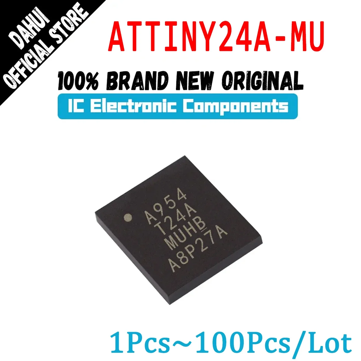 ATTINY24A-MU ATTINY ATTINY24 ATTINY24A T24A IC MCU Chip 8BIT 2KB FLASH QFN-20 In Stock 100% New Originl