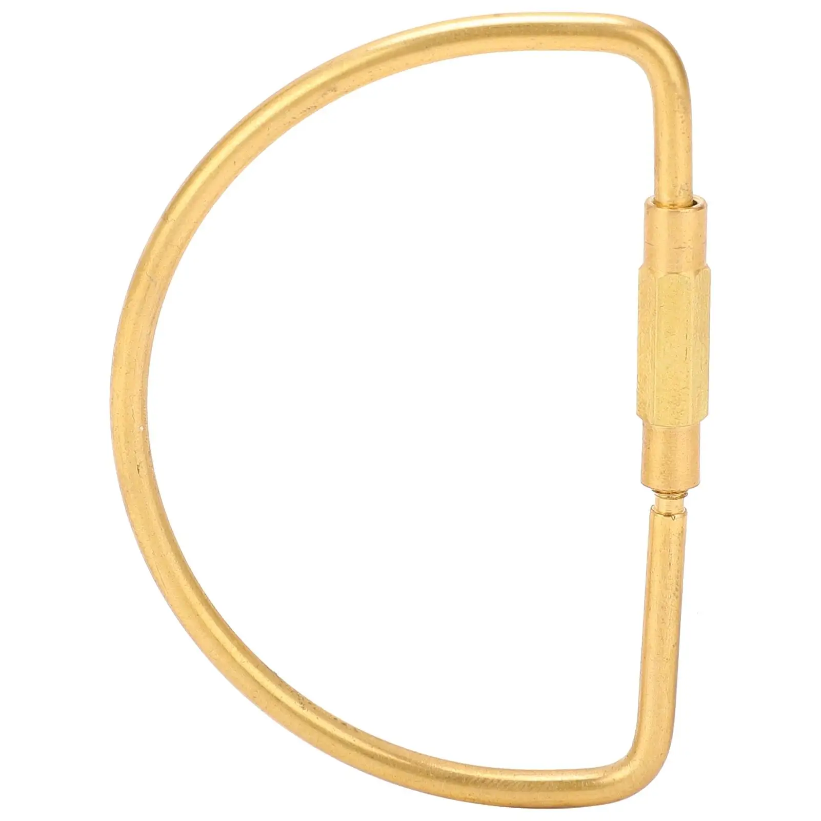 

High-Quality Brass Keychain Ring with Screw Lock Clip - Durable & Easy to Use for outdoor Activities