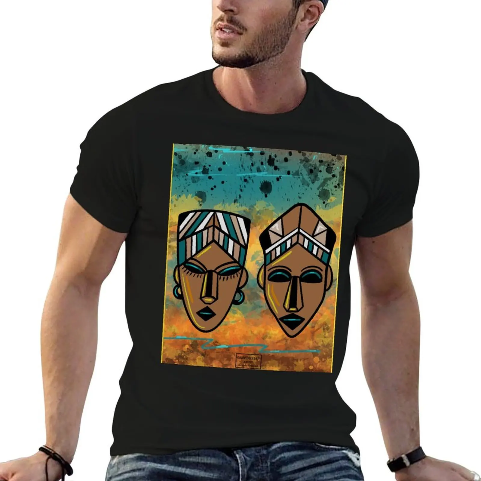 

AFROCENTRIC EXPRESSION T-Shirt printed t shirts for man t shirt man cotton man t shirts for men casual T-shirt
