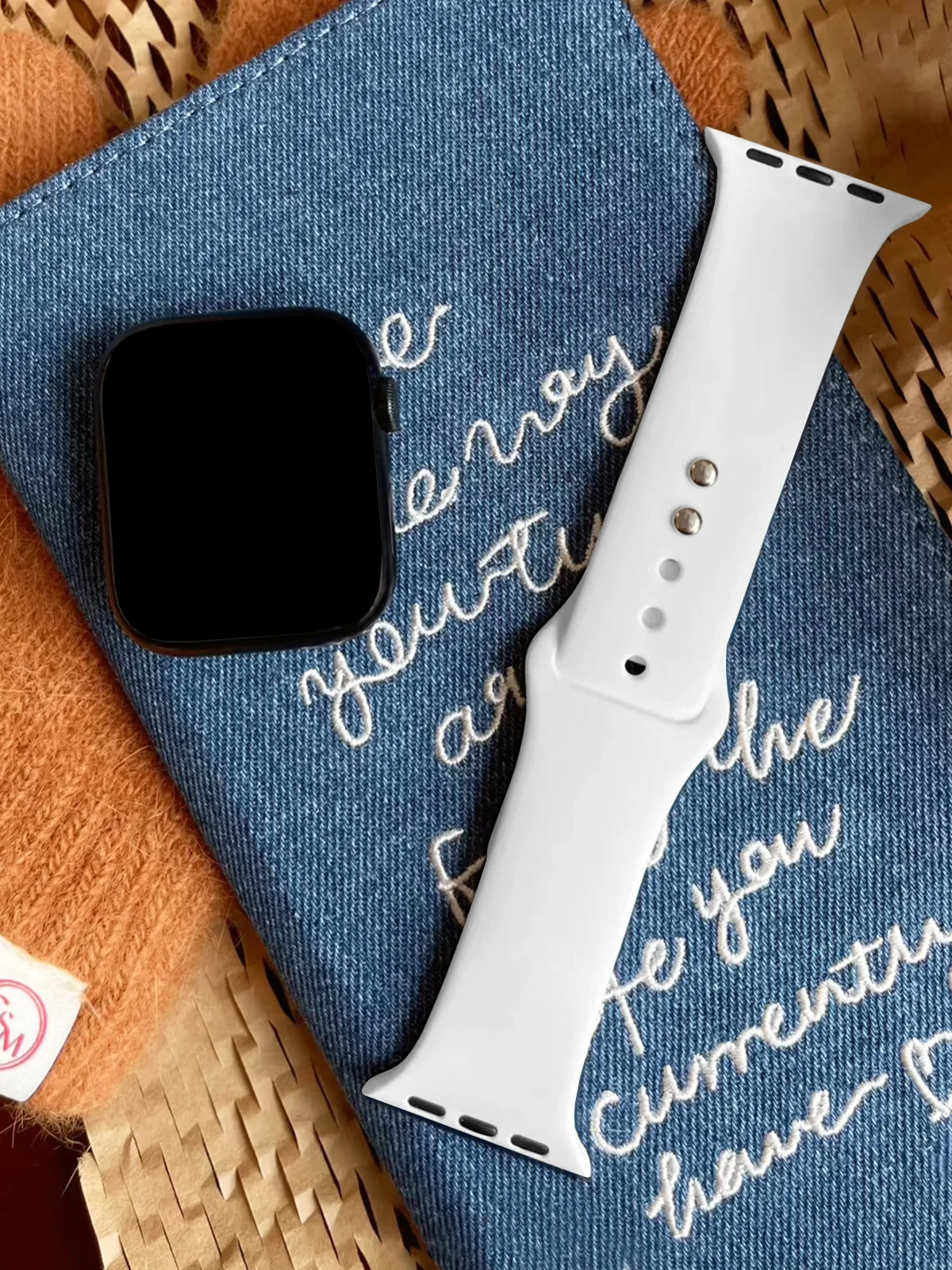 1-pack replacement wristband suitable for Apple Watch 38mm -49mm soft silicone suitable for iWatch series 10-1SE Ultra