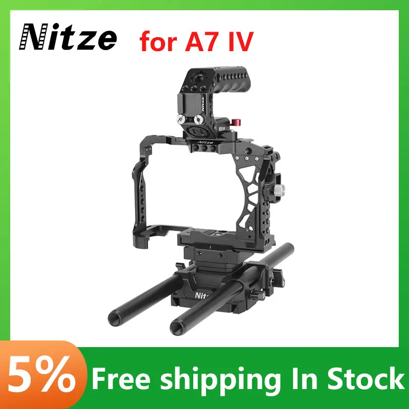 

NITZE Camera Cage For Sony A7IV A7M4 SLR Microsingle Camera Extended Cage Kit