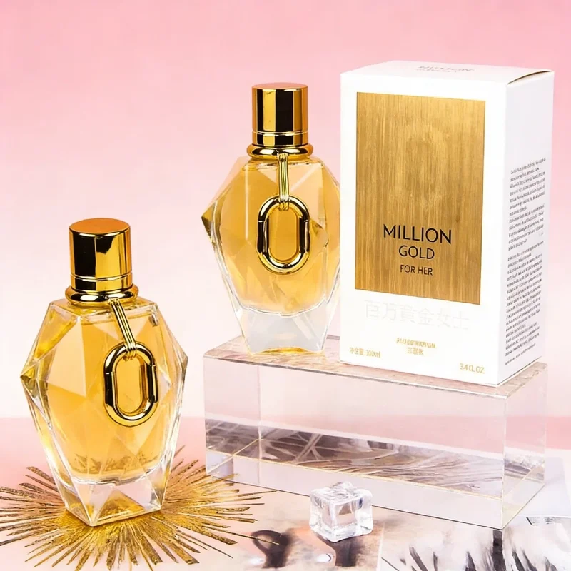 

100ml Million Lady Luxury Perfume Rich Golden Fragrance Long-lasting Intense Scent For Women Eastern Floral Fresh Eau De Perfum
