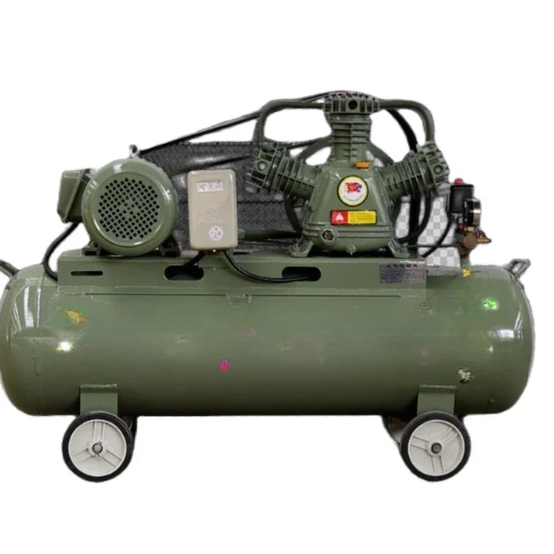 Low Noise Piston Air Compressor Industrial Machine 7.5 kW 10 HP with 220 Liter Fuel Tank