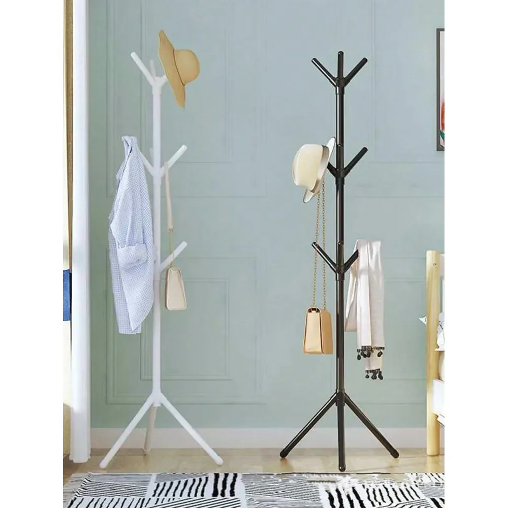 

Напольная вешалка для одежды и головных уборов, стойка для хранения одежды, шляп и сумок. Материал: нержавеющая сталь, пластик