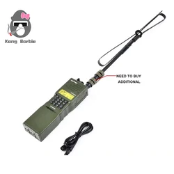 Wadsn-walkie talkie militar tático, modelo prc 148, caixa de rádio fictício, pacote de antena, modelo interfone prc 152