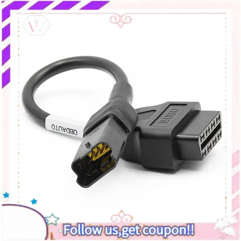 

A76T-OBD мотоциклетный кабель для Ducati 4-контактный разъемный кабель диагностический кабель 4-контактный к OBD2 16-контактный адаптер