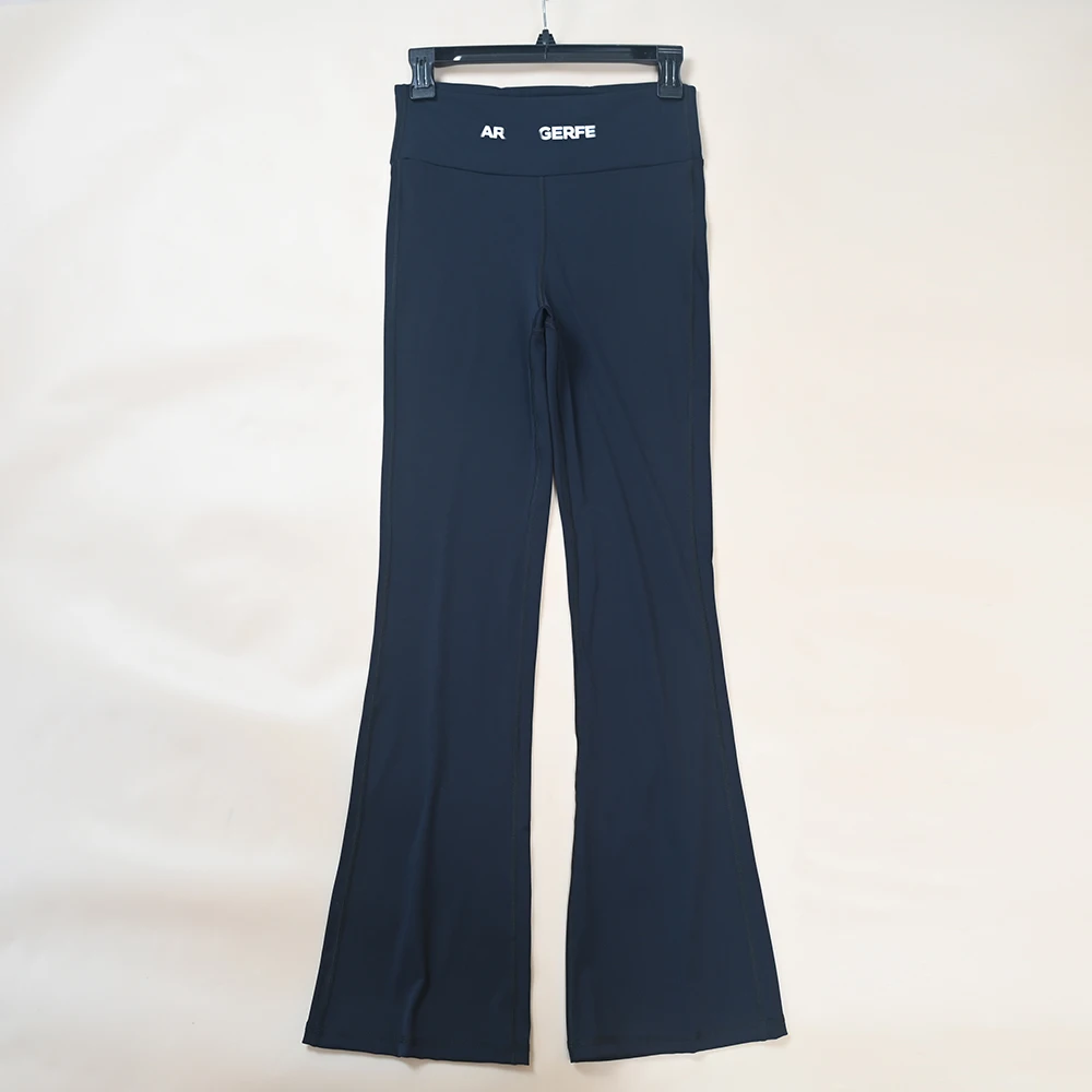 Quick Dry Four Way Stretch Yoga Pants Women's Slim Fit Micro Flared Casual Long Trousers Comfortable Breathable Autumn Wear