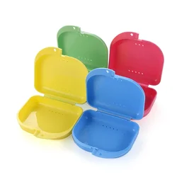 Dental Ferula Box Orthodontics Tooth Retainer Case Braces for Teeth Store Box Mouth Tray Dentistry Tool Supplies False Teeth Box