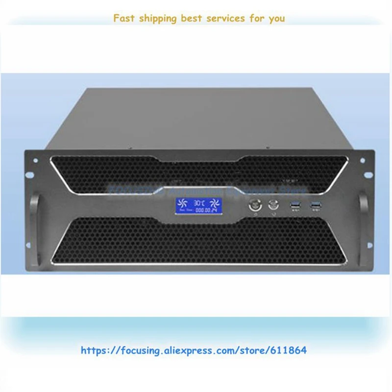 

4u Intelligent Temperature Control Server Chassis EATX Large Board Multi Hard Disk Rack Type Industrial Personal Computer Equipm