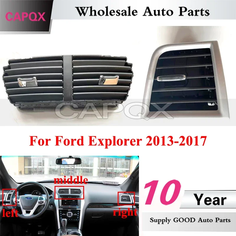 CAPQX Air Conditioner Vent For Ford Explorer 2013-2017 AC Grille Outlet Instrument Panel Air Outlet A/C Vent