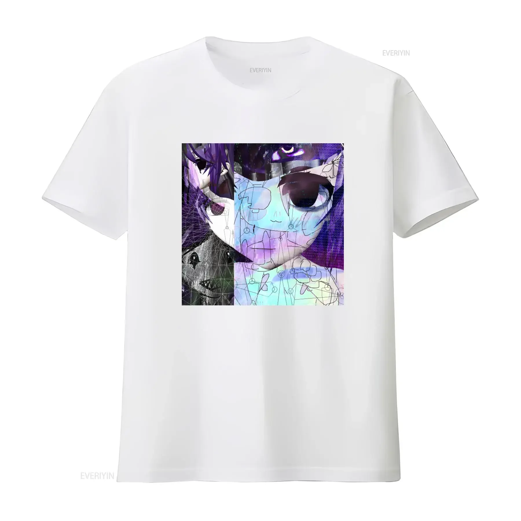 Sewerslvt Skitzofrenia Simulation Album Cover Art T Shirt Unique Original Design Merch vintage Washed Comfortable Stylish - view 3