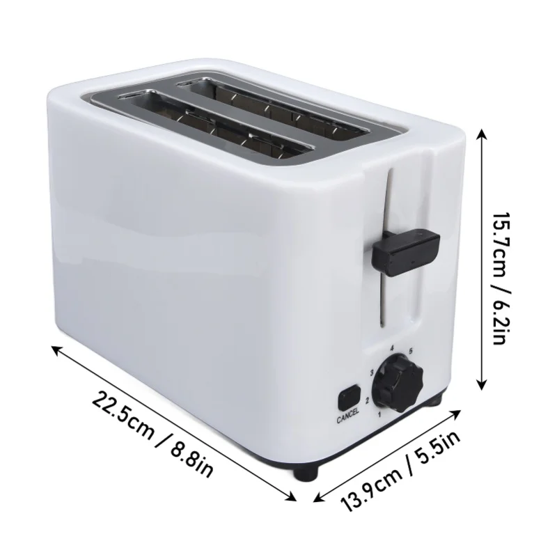 2-Slice Wide Slot Mini Toaster 3