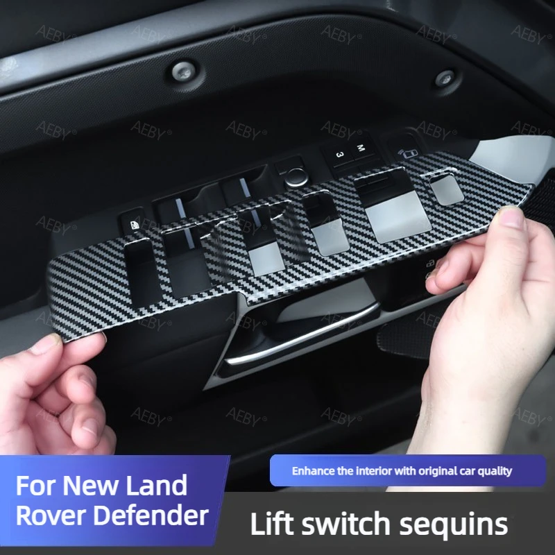 AEBY For New Land Rover Defender 2020-2026 Window Switch Trim Cover ABS Anti-Scratch Interior Accessories Car Styling