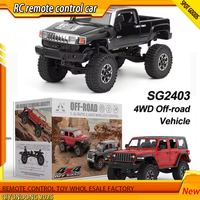 SG2403 1/24 Mini Rc Car 2.4g Remote Contorl Vehicle 4wd Off-Road High Speed Climbing Pickup For Children Boys Gift Toys Model