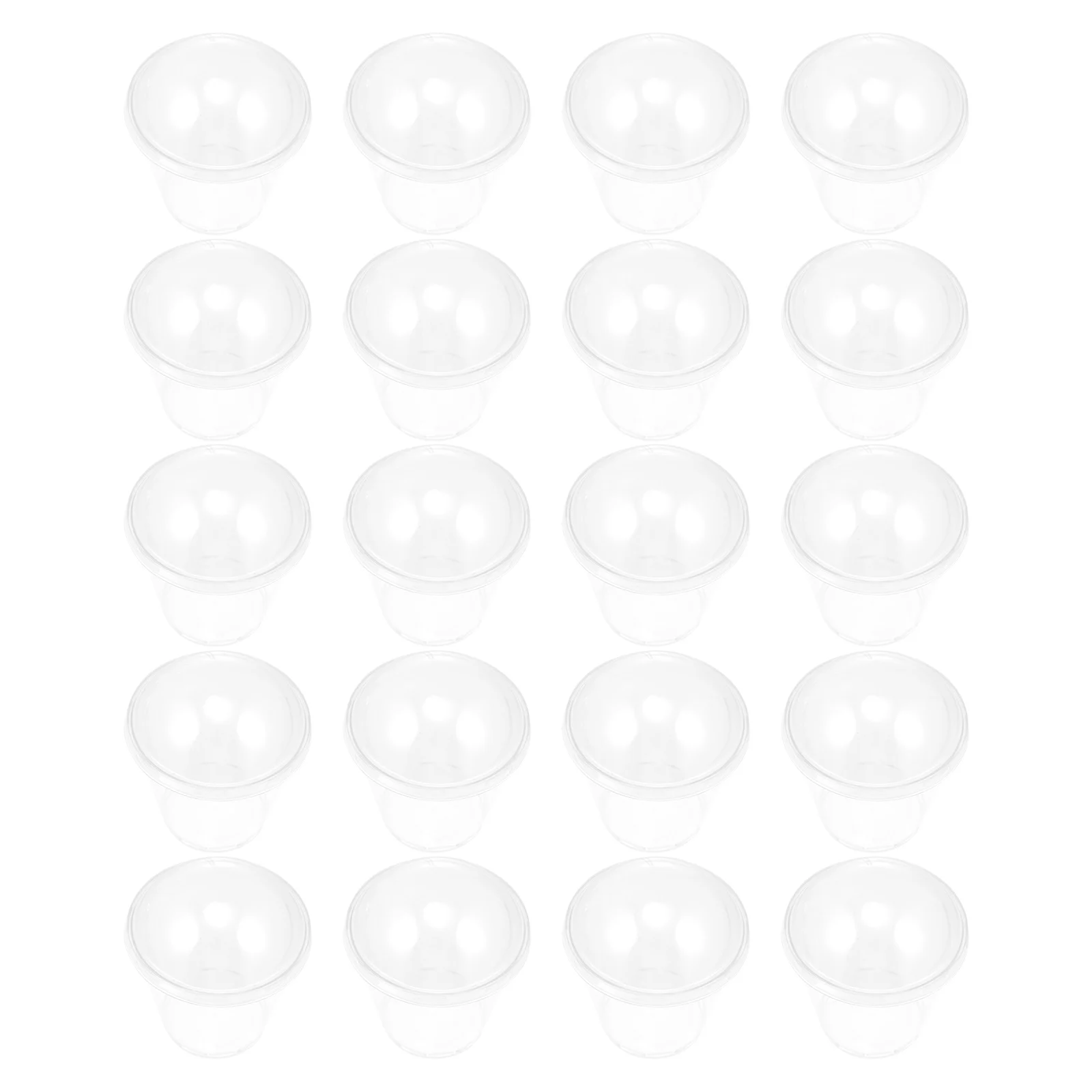 

20 Sets Dessert Clear Cake Disposable Mousse Cups Simple Appetizer Party Pastry Salad Cups Transparent Premium