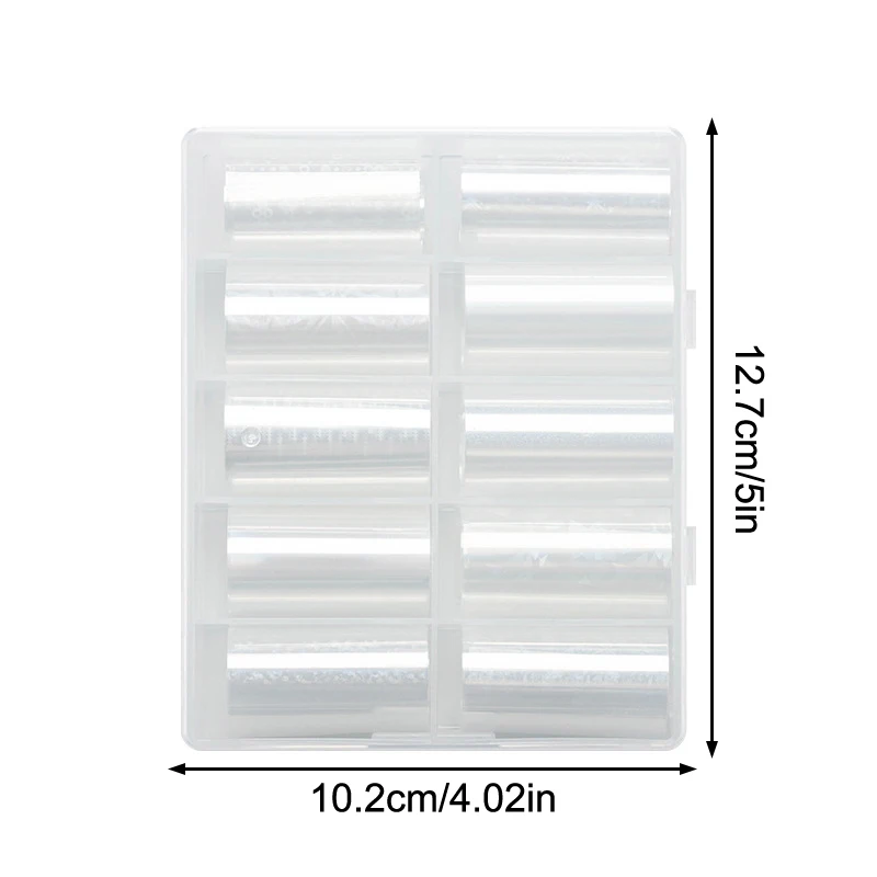 6/10 Rollen Laser Starry Sky Transferfolien Aurora Glas Papierfolie Nagelaufkleber für Gel & Cat Eye Polish Transfer Aufkleber DIY Nai