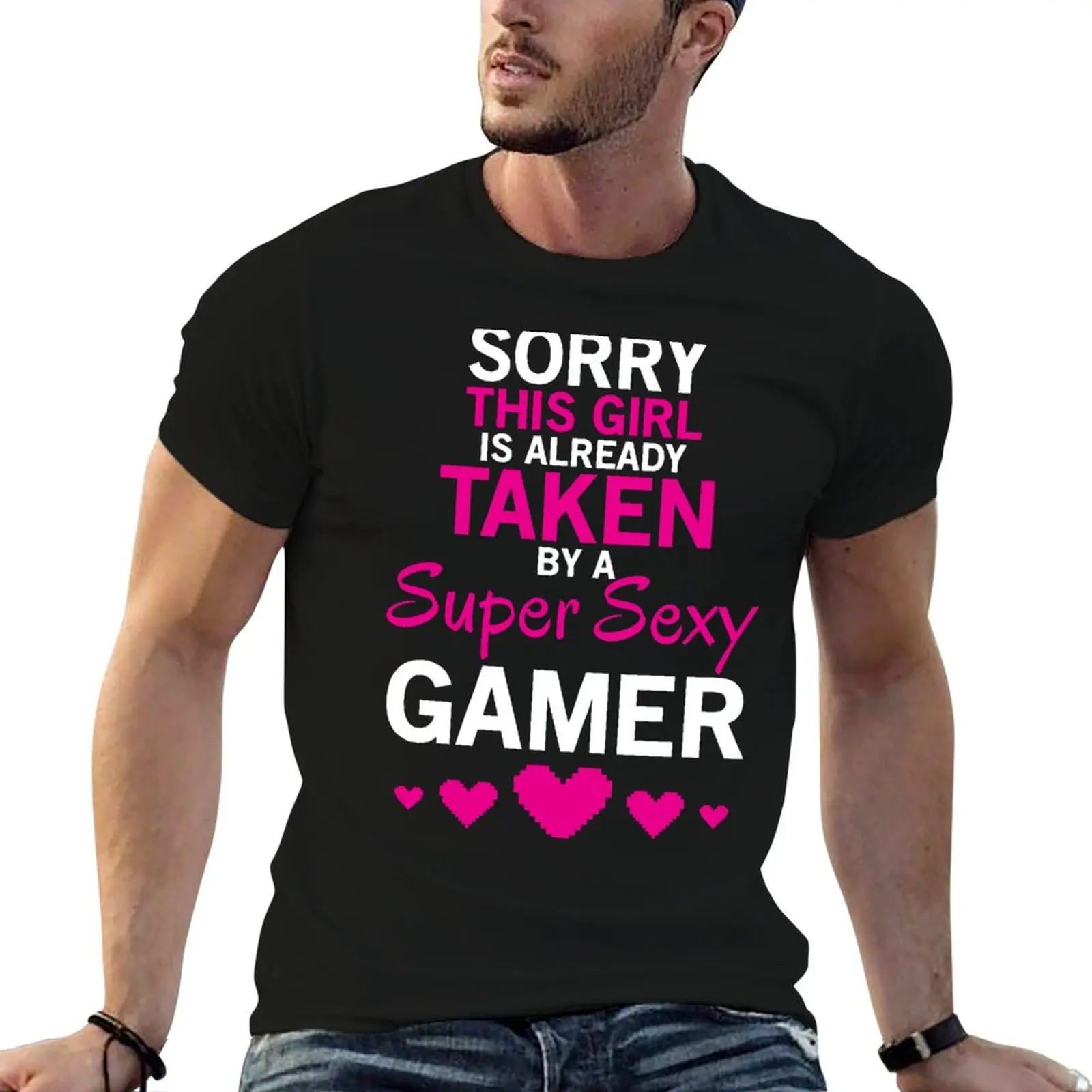 Sexy Gamer Cute Gaming Girl T-shirt T-Shirt vintage oversized t shirt slim fit t shirts for men