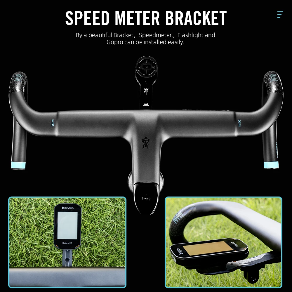 LEXON VERO Integrated Carbon Road Handlebars Full Inner Cable