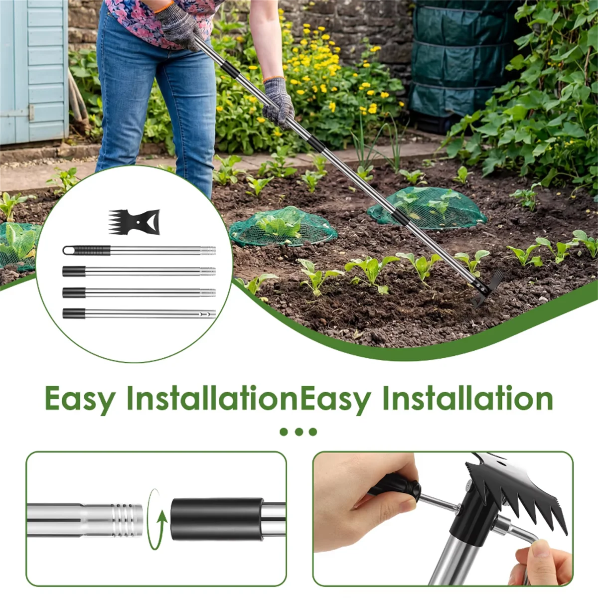 Doppelfunktions-Hacke Unkrautj – Gardening Tools Hoe Bewertung und Preis