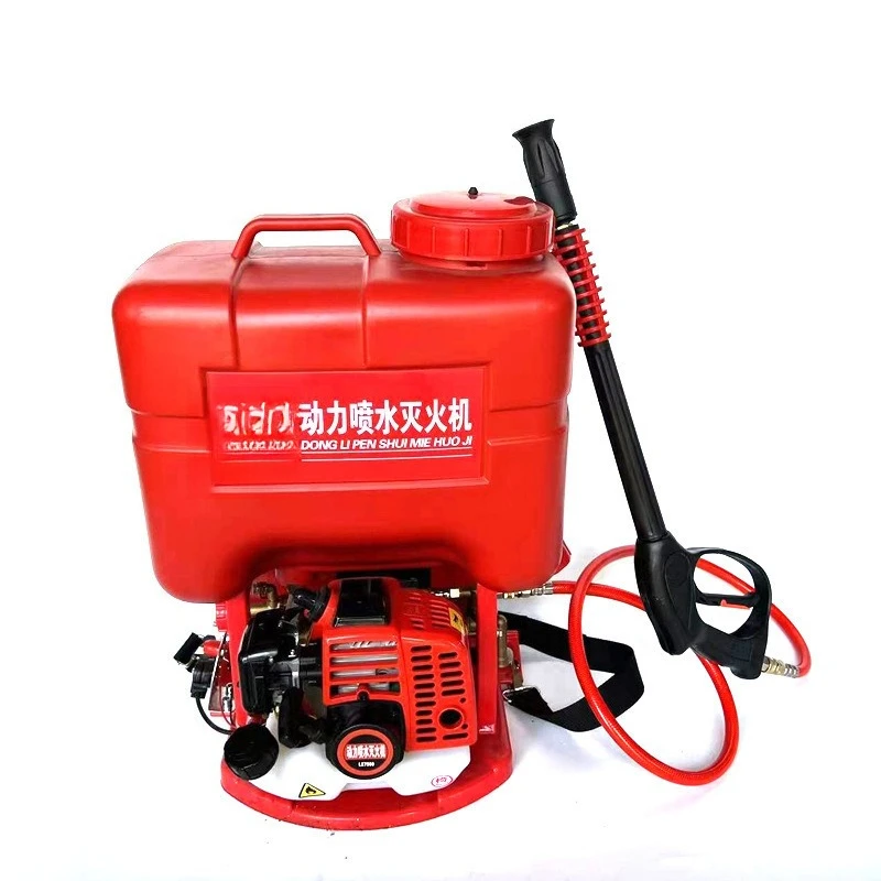 

Knapsack power sprinkler water mist extinguisher