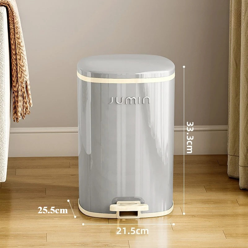 

Foot Pedal Waste Bins Large Capacity Living Room Trash Can Kitchen Food Dispose Garbage Bin Bathroom Toilet Litter Can with Lid